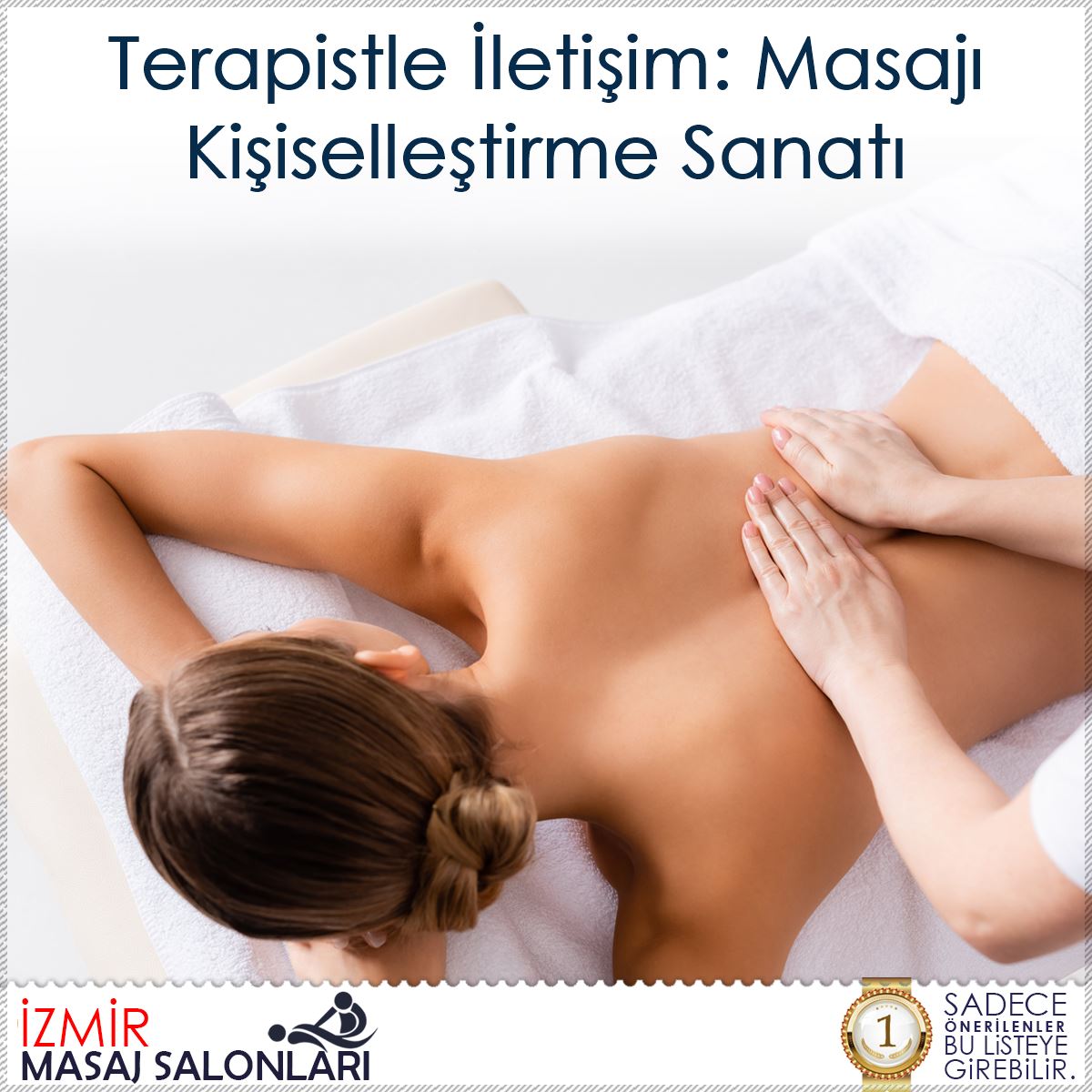 Terapistle İletişim: Masajı Kişiselleştirme Sanatı : Kapak Görseli